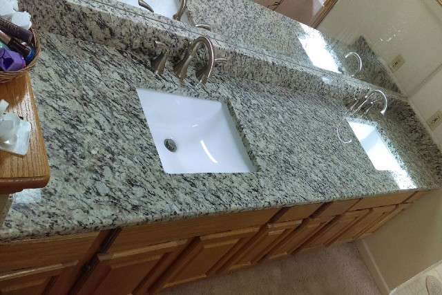 Santa cecilia granite with short bevel edges 861