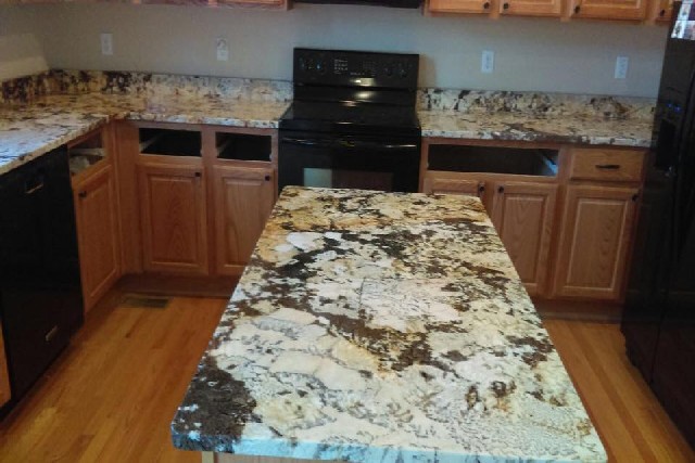 Granite and Quartz Slab Kitchen Center Islands 4